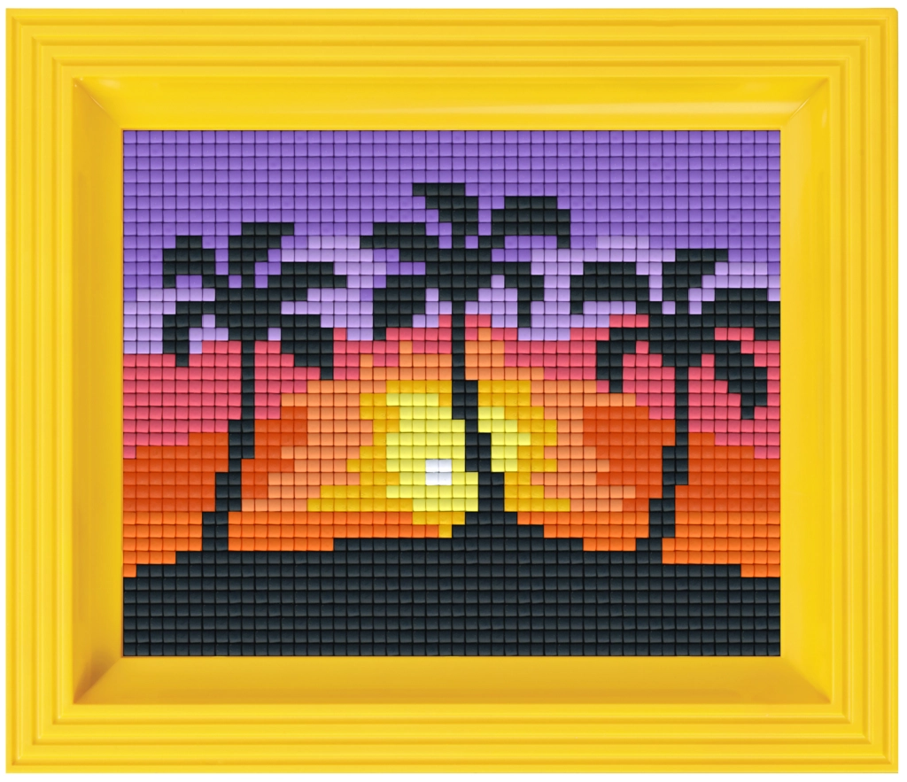 Geschenkverpakking met 19 pixelmatjes - Zonsondergang