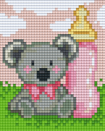 Geschenkverpakking met 26 pixelmatjes - Babygirl