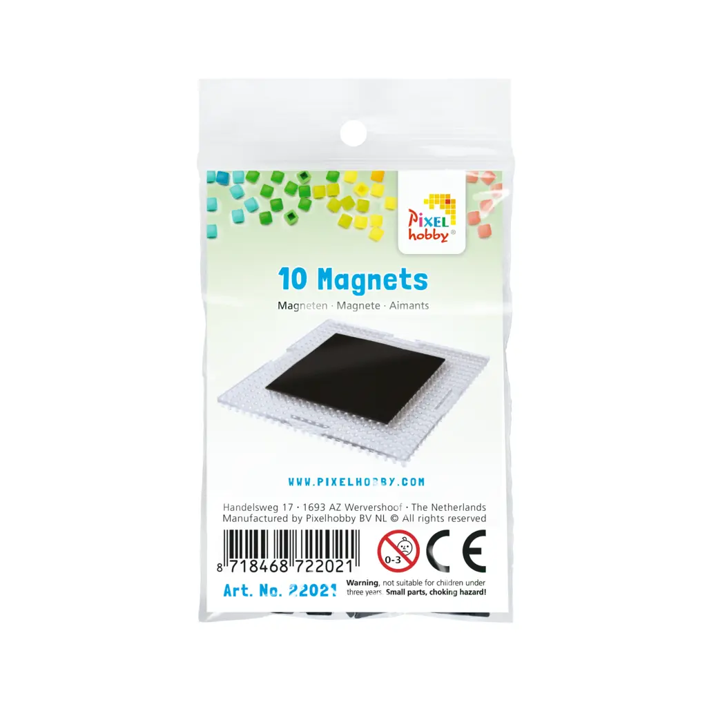 Magneetjes 40x40 mm (set van 10)
