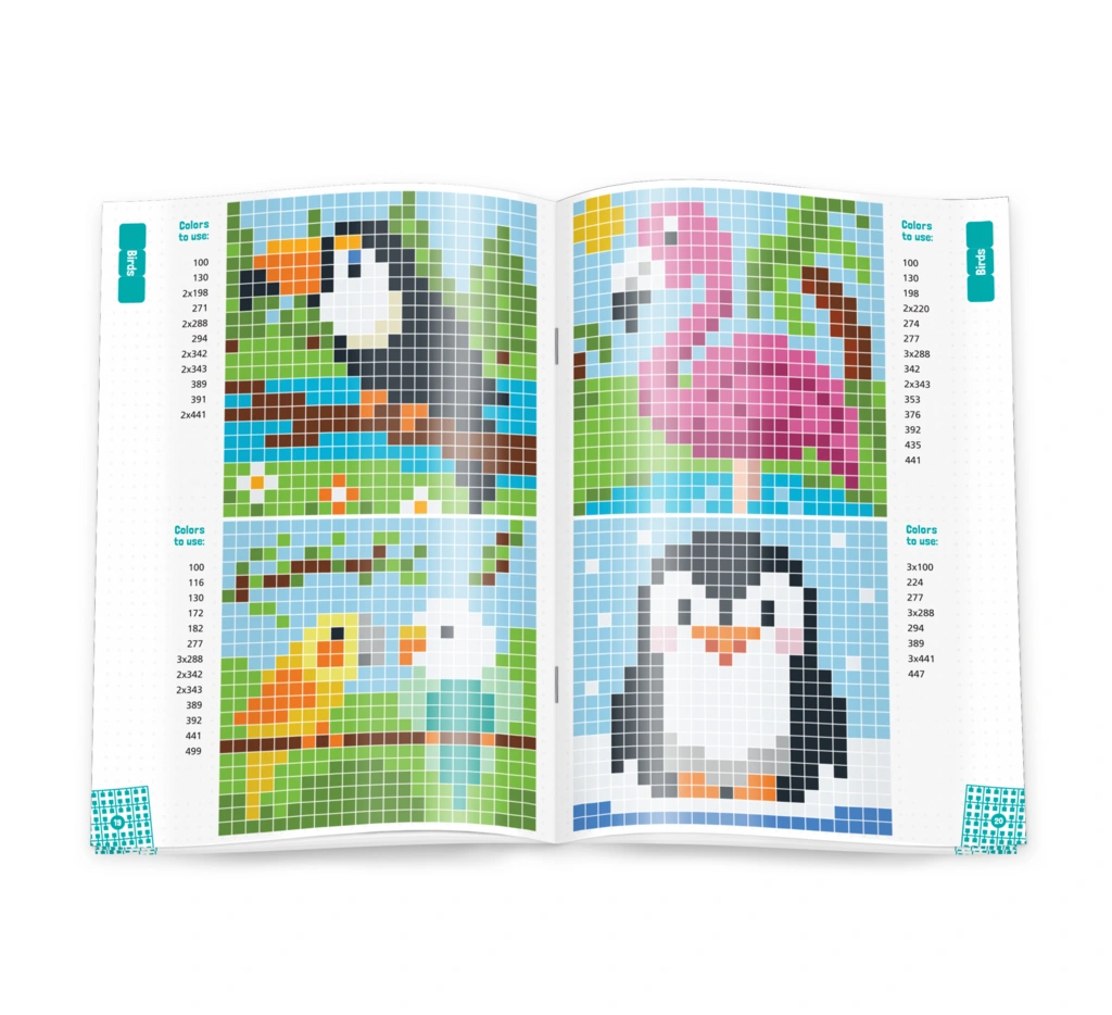 Boekje 17x24 cm - Boekje Pixel-XL voor 23 x 23 basisplaat