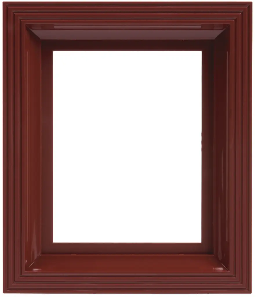 Kunststof  lijst voor 1 basisplaat - Rood-bruin