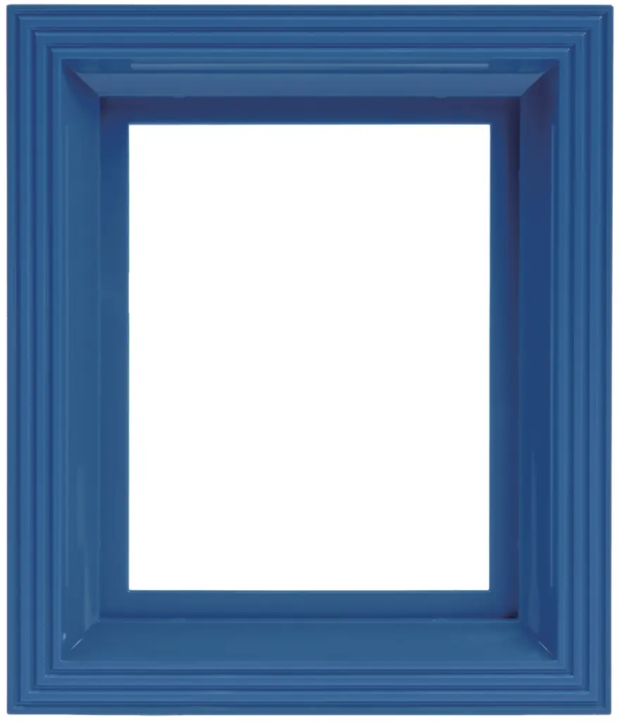 Kunststof  lijst voor 1 basisplaat - Signaal blauw