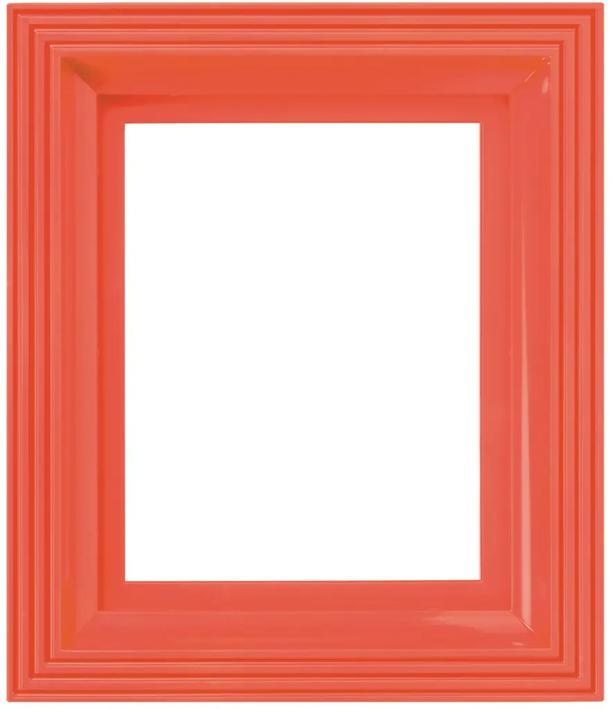 Kunststof  lijst voor 1 basisplaat - Roze-rood