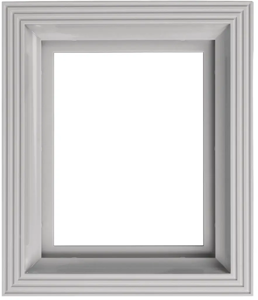 Kunststof  lijst voor 1 basisplaat - Licht grijs