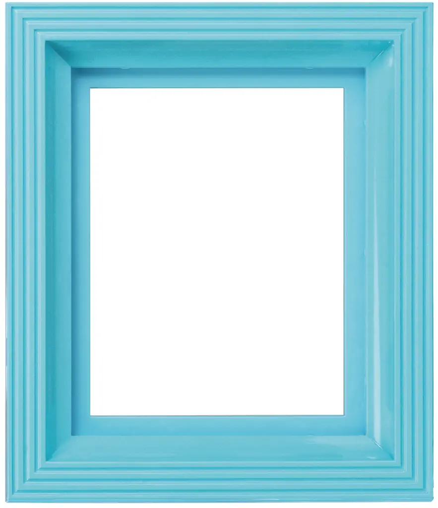 Kunststof  lijst voor 1 basisplaat - Baby blauw