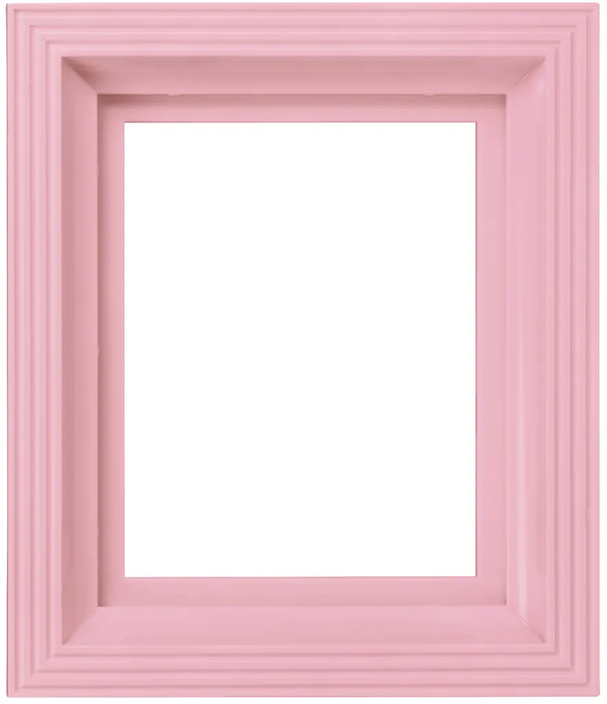 Kunststof  lijst voor 1 basisplaat - Baby roze