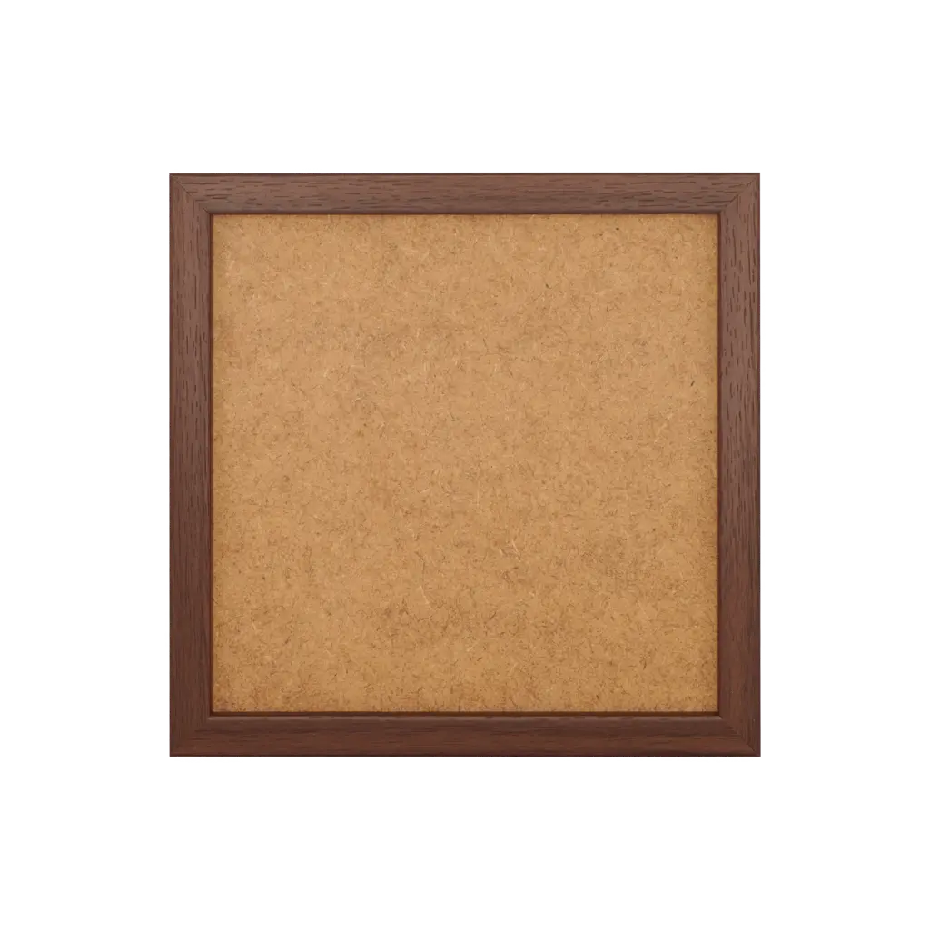 Lijst hout kleur walnoot voor kleine basisplaat 2x2
