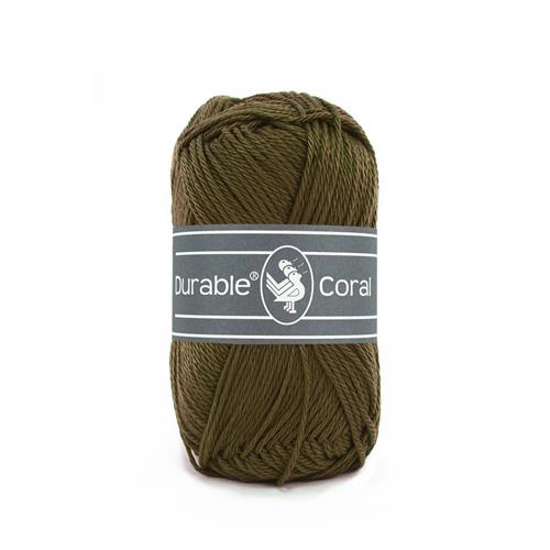 Durable Coral haakkatoen 50 gram - Dark Olive (2149)