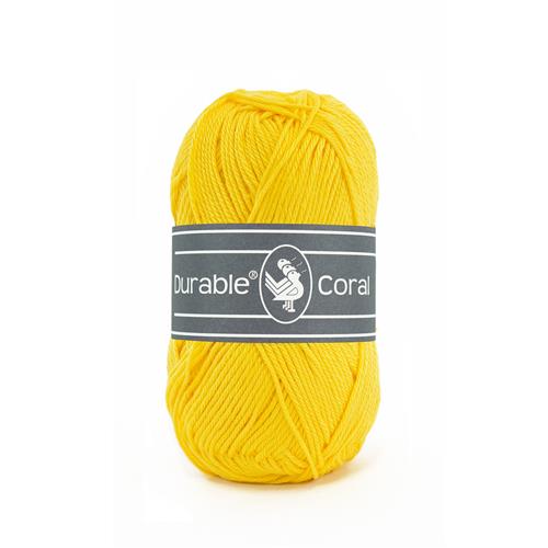 Durable Coral haakkatoen 50 gram - Bright Yellow (2180)