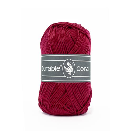 Durable Coral haakkatoen 50 gram - Bordeaux (222)