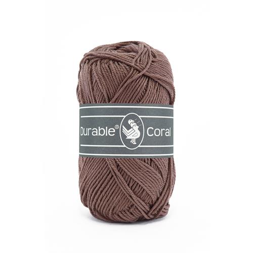 Durable Coral haakkatoen 50 gram - Chocolate (2229)