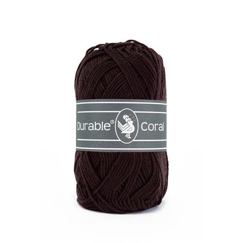 Durable Coral haakkatoen 50 gram - Dark Brown (2230)