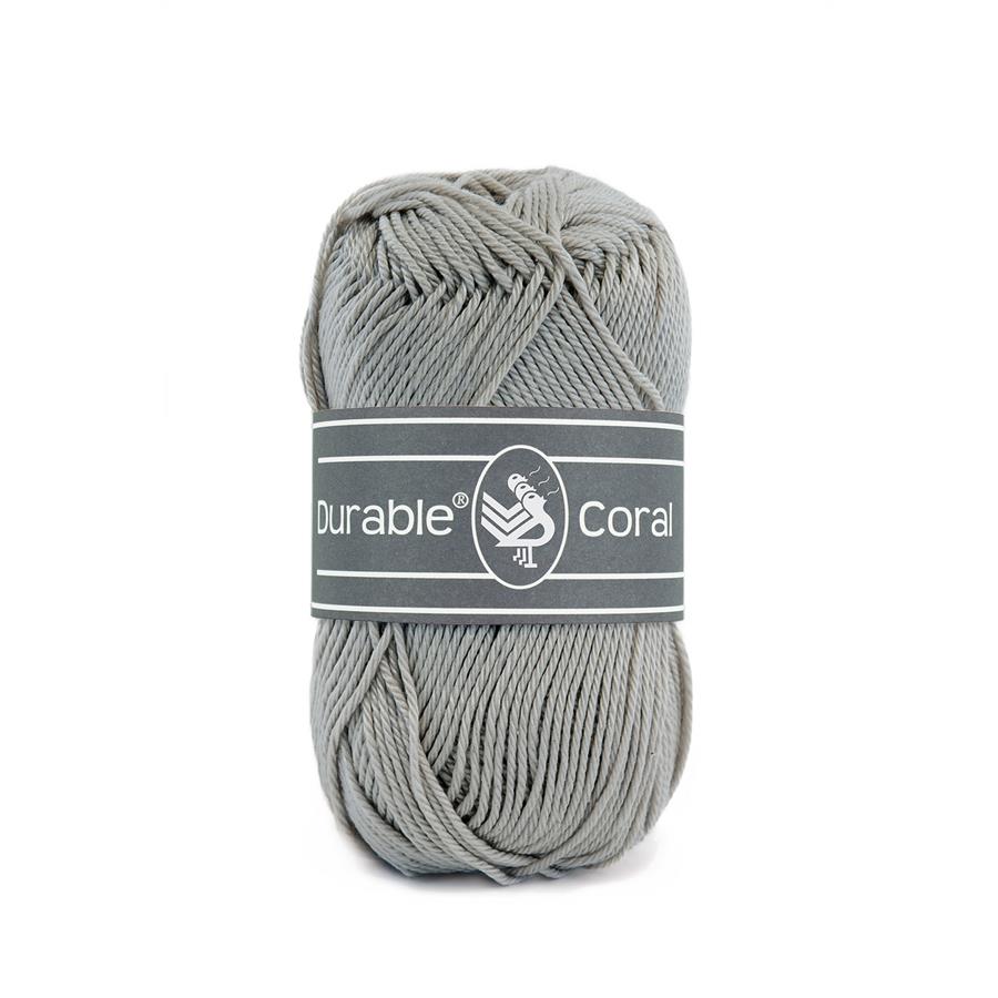 Durable Coral haakkatoen 50 gram - Mouse Grey (2233)