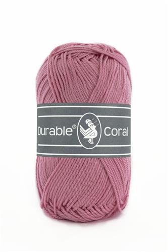 Durable Coral haakkatoen 50 gram - Raspberry (228)