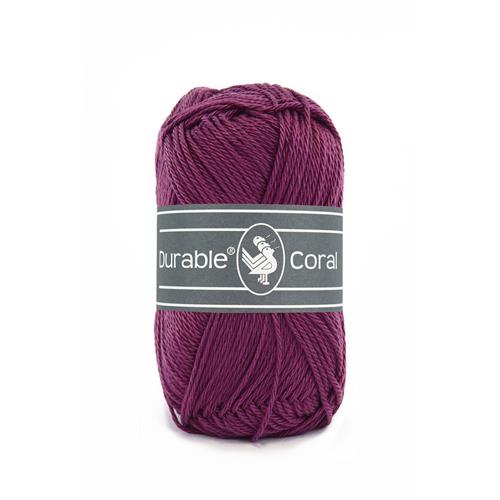 Durable Coral haakkatoen 50 gram - Plum (249)