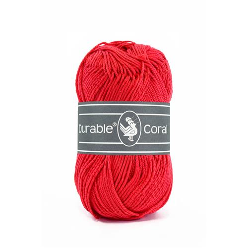 Durable Coral haakkatoen 50 gram - Red (316)