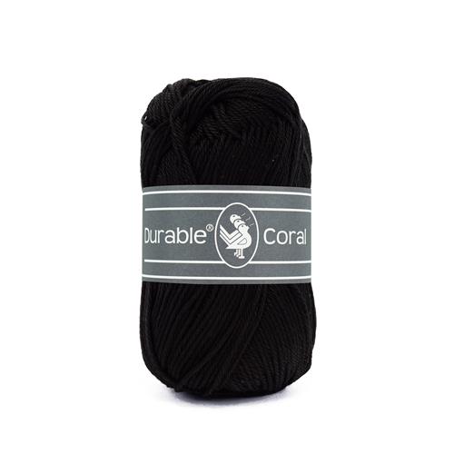 Durable Coral haakkatoen 50 gram - Black (325)
