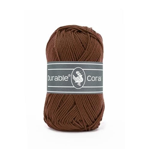 Durable Coral haakkatoen 50 gram - Coffee (385)