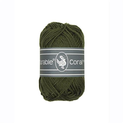 Durable Coral Mini haakkatoen 20 gram - Dark Olive (2149)