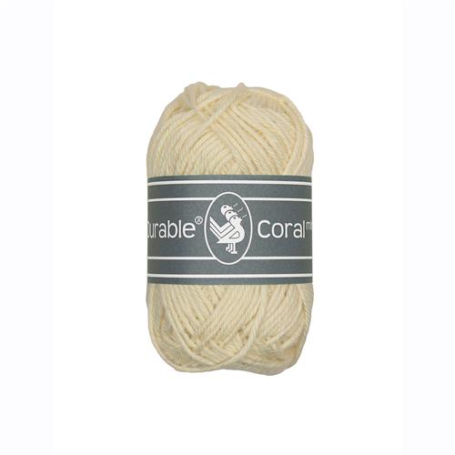 Durable Coral Mini haakkatoen 20 gram - Cream (2172)
