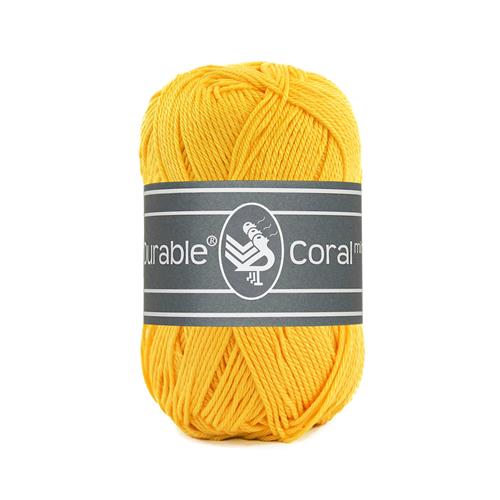 Durable Coral Mini haakkatoen 20 gram - Egg Yolk (2183)