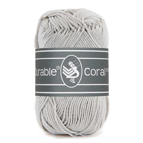 Durable Coral Mini haakkatoen 20 gram - Silver Grey (2228)