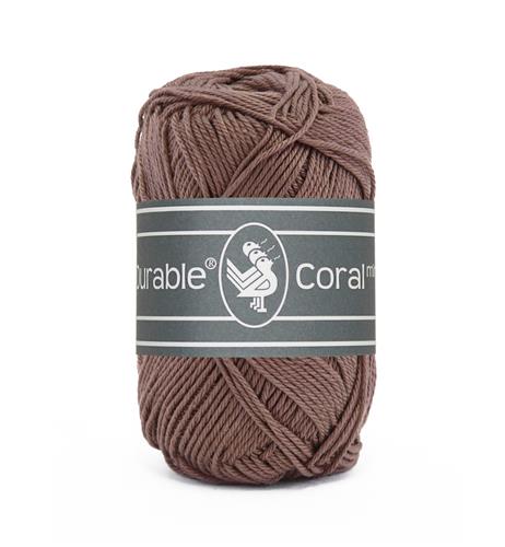 Durable Coral Mini haakkatoen 20 gram - Chocolate (2229)