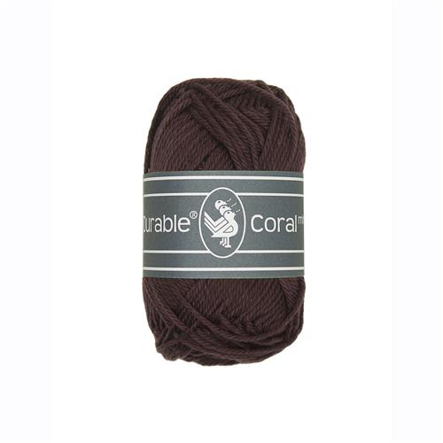 Durable Coral Mini haakkatoen 20 gram - Dark Brown (2230)