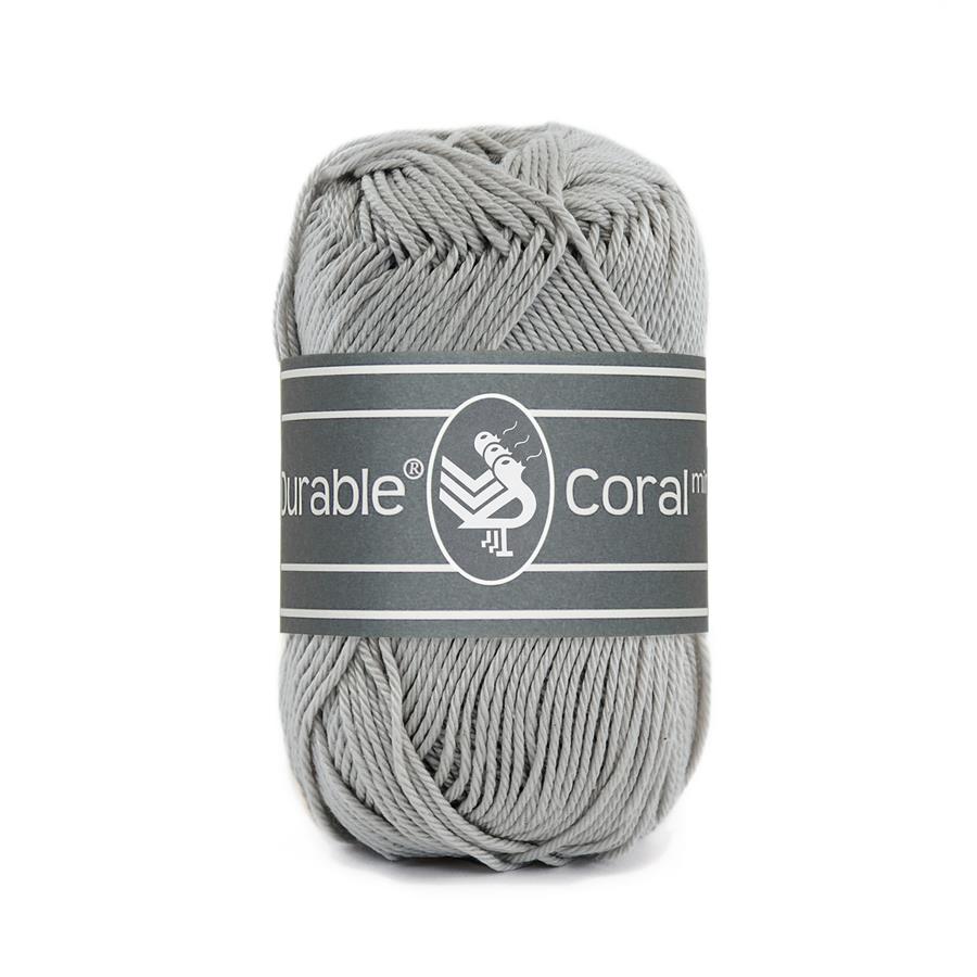 Durable Coral Mini haakkatoen 20 gram - Mouse Grey (2233)