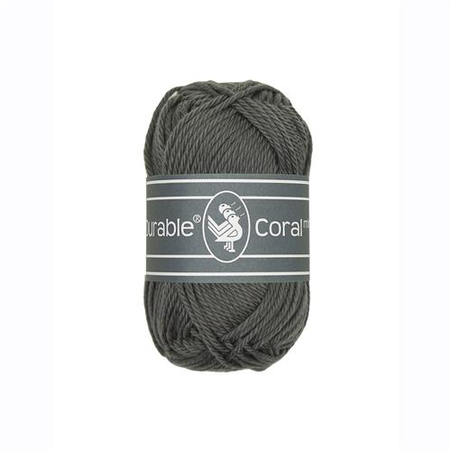 Durable Coral Mini haakkatoen 20 gram - Charcoal (2236)