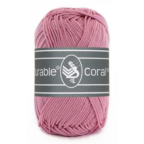 Durable Coral Mini haakkatoen 20 gram - Old Rose (224)