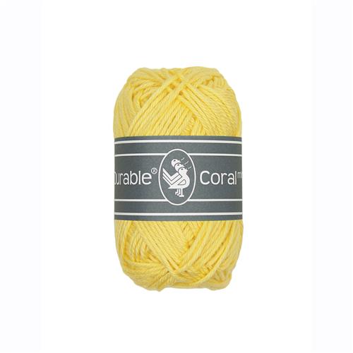 Durable Coral Mini haakkatoen 20 gram - Light Yellow (309)