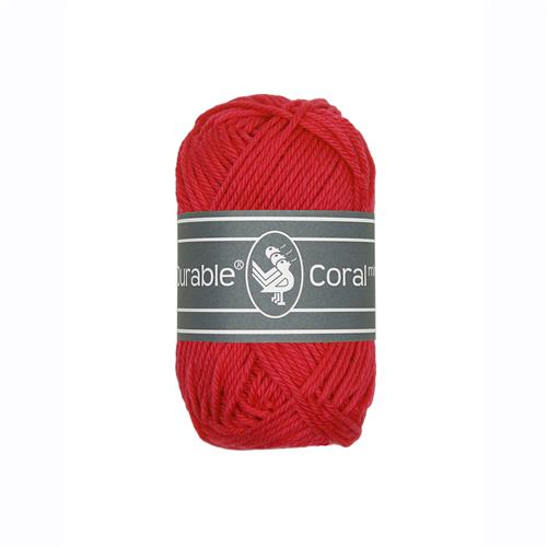 Durable Coral Mini haakkatoen 20 gram - Red (316)