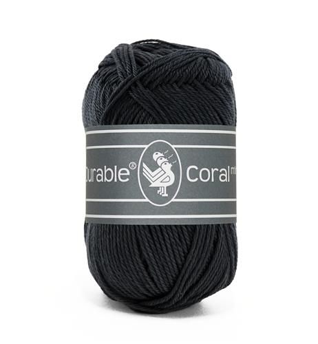 Durable Coral Mini haakkatoen 20 gram - Graphite (324)