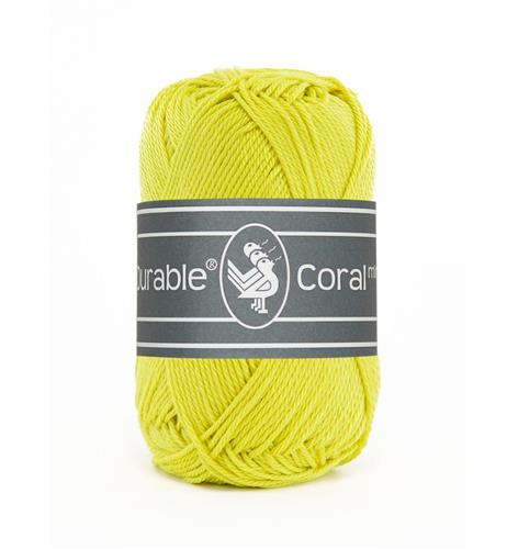 Durable Coral Mini haakkatoen 20 gram - Light Lime (351)