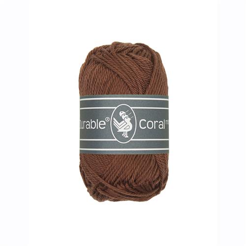 Durable Coral Mini haakkatoen 20 gram - Coffee (385)