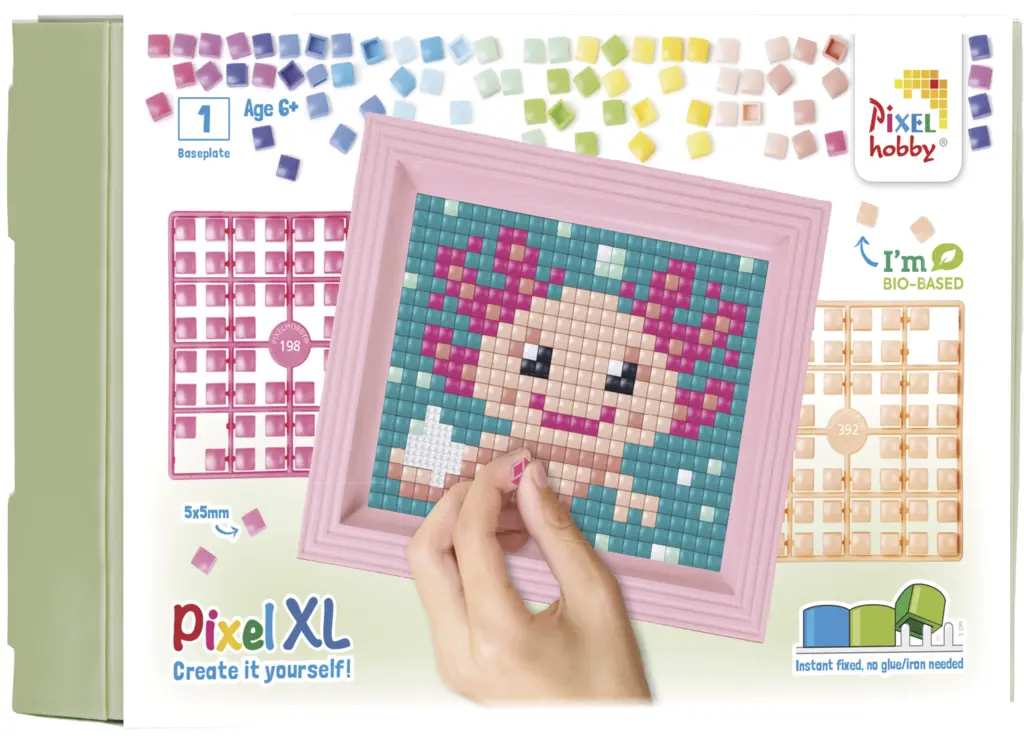 Geschenkverpakking met 13 pixel XL matjes - Axolotl
