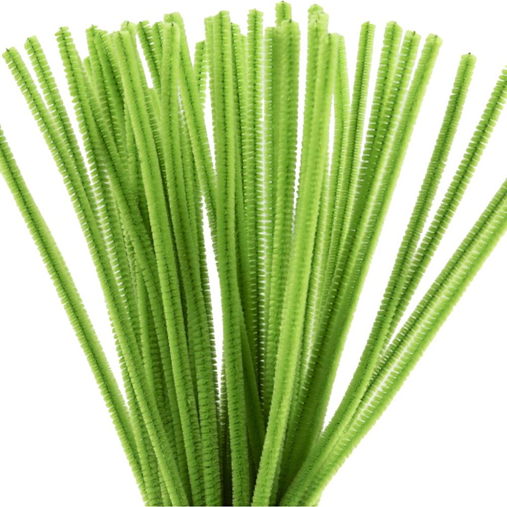 Chenille Lime Groen