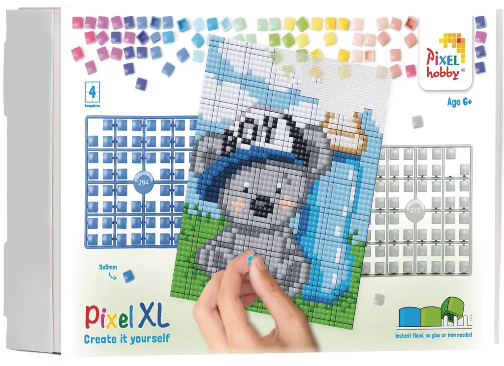 Pixel XL set met 4 basisplaten - Geboorte Jongen