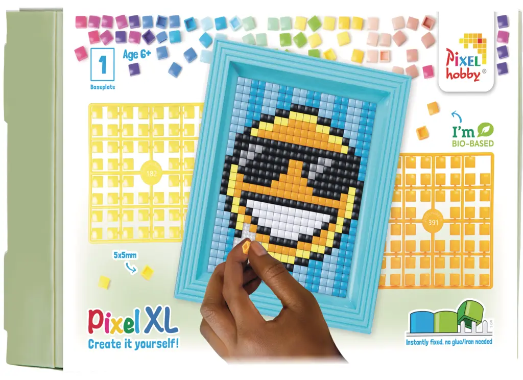 Geschenkverpakking met 13 pixel XL matjes - Smiley