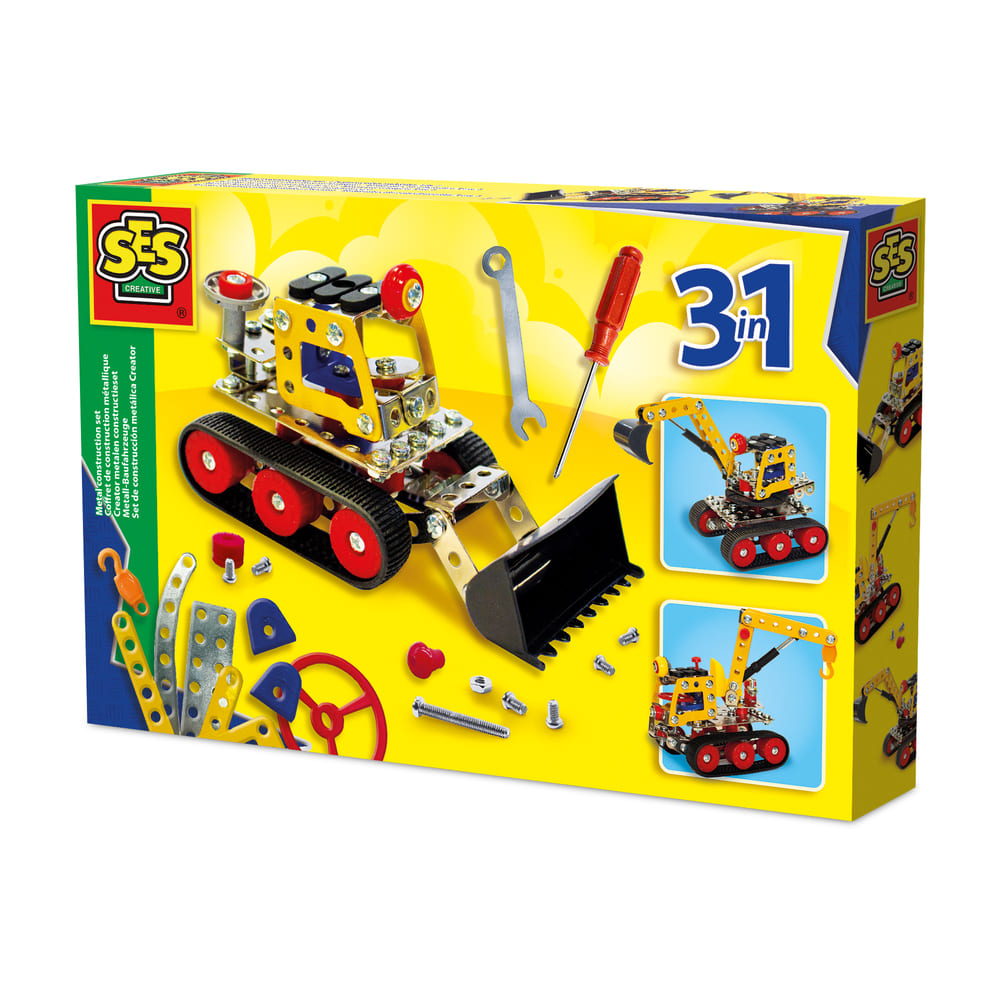 Creator metalen constructieset – Bouwvoertuigen 3 in 1