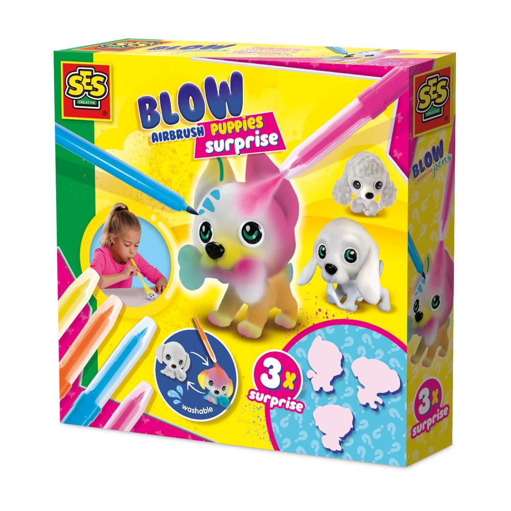 Blow airbrush pens – Puppy’s surprise